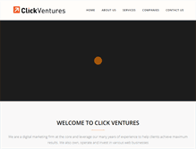Tablet Screenshot of clickventures.com